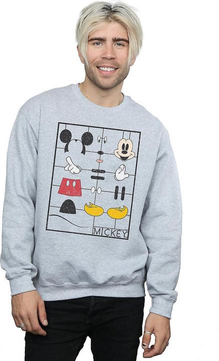 Actual product image Disney Mens Mickey Mouse Construction Kit Sweatshirt (XL)
