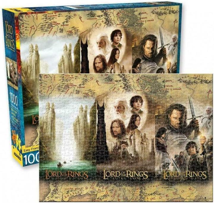 Actual product image Aquarius Lord of the Rings Triptych (Puzzle) (1000 pieces)