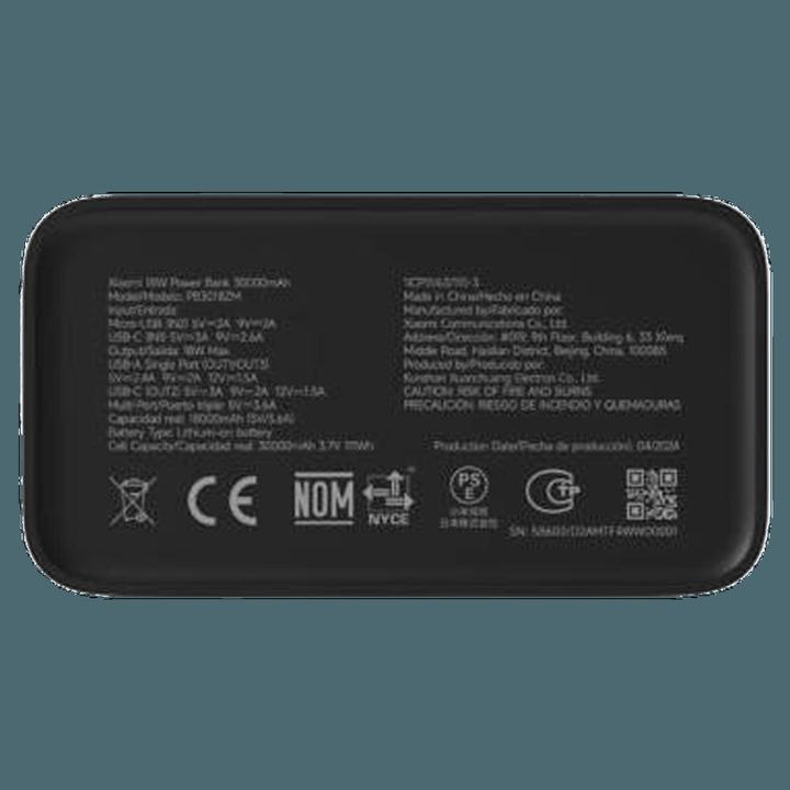 Actual product image Xiaomi 18W Power Bank 30000mAh (30000 mAh, 18 W, 111 Wh)