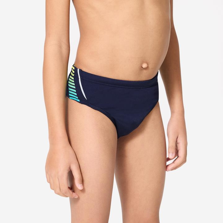 Produktbild Nabaiji Badehose Slip Jungen - 900 Yoke blau/gelb (14, 15, 16)
