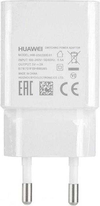 Image du produit Huawei HW-050200E01 Chargeur de voyage USB UE 2A en blanc Bulk