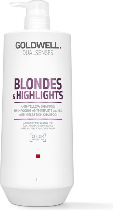 Goldwell Dualsenses Blondes & Highlights Anti-Yellow Shampoo szampon do włosów blond (1000 ml, Flüssiges Shampoo)