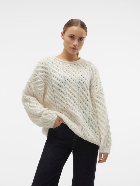 Immagine prodotto Vero Moda Scollo rotondo Maglia con taglio a braccio voluminoso Maglia a maglia (XS)