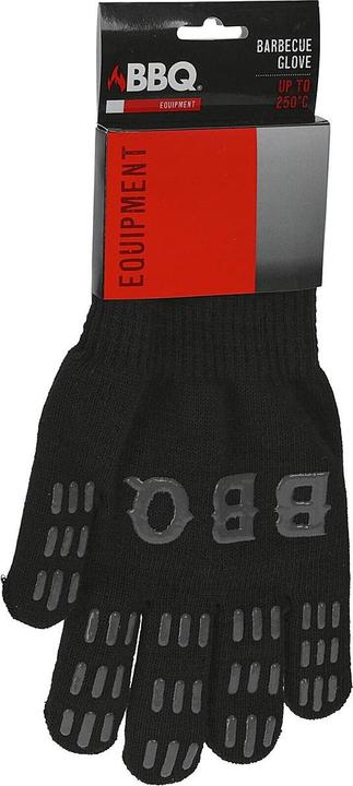 Actual product image Barbecue glove black (30% cotton, 70% polyester, Silicone coating)