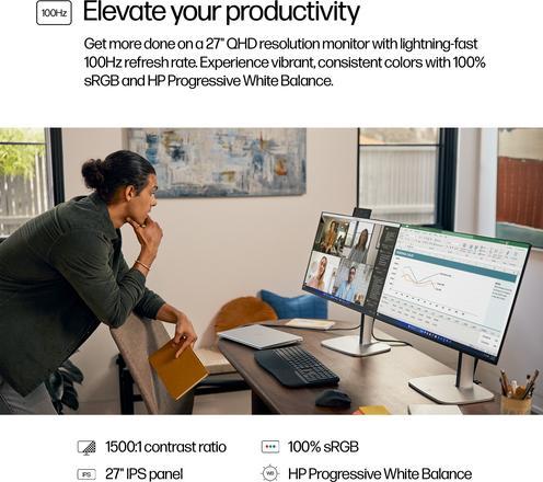 Image du produit HP 527pq (2560 x 1440 pixels, 27")
