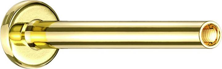 Produktbild Star Piercing Micro Labret-Stab mit 0.8 mm Innengewinde vergoldet (Chirurgenstahl 316L)