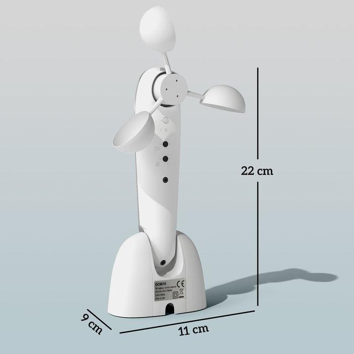 Immagine prodotto Swisshandel24 Sonnensensor Elektrischer Windsensor Wetterstation Aussensensor Windwächter