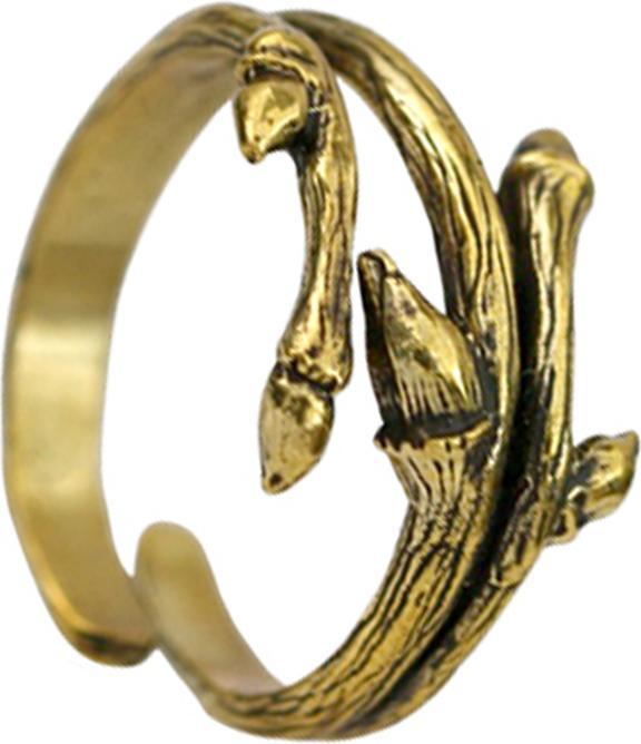 Star Piercing Ring vergoldet Krallen (Messing)