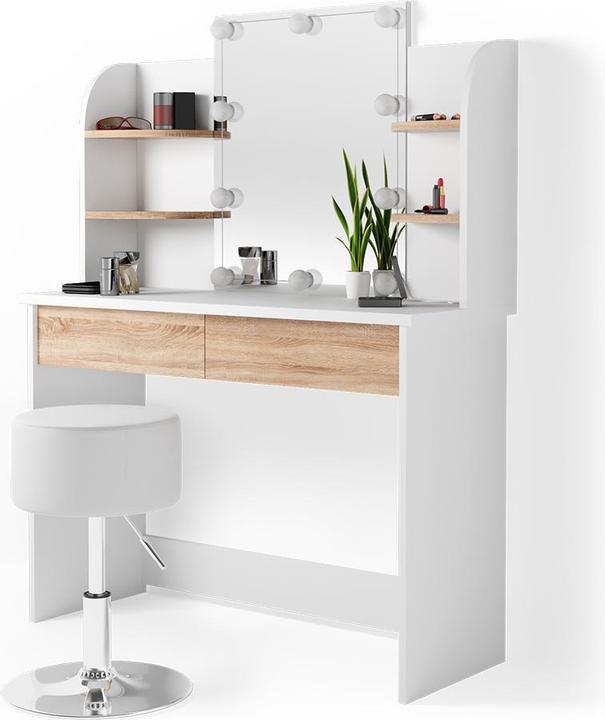 Produktbild Vicco Charlotte mit Hocker und Beleuchtung (108 x 40 x 142 cm)