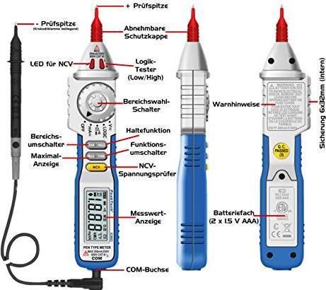 Actual product image Peaktech Digital voltage tester P 1080 (CAT III 600V)
