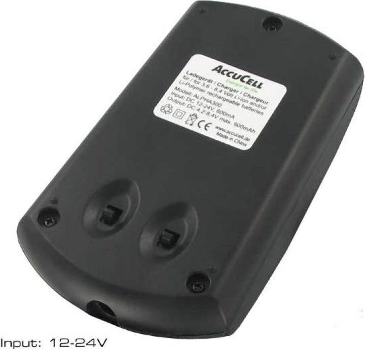 Produktbild AccuCell Schnell-Ladegerät passend für den Sony NP-BJ1 Akku passend für die Sony DSC-RX0 Ultrakompakte Kamera (Ladegerät)