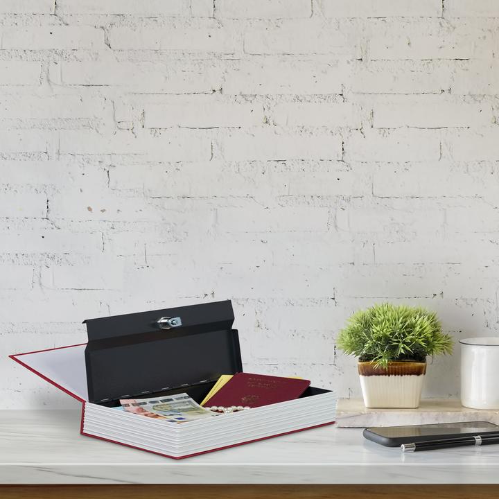Actual product image Relaxdays Large Lockable Book Safe