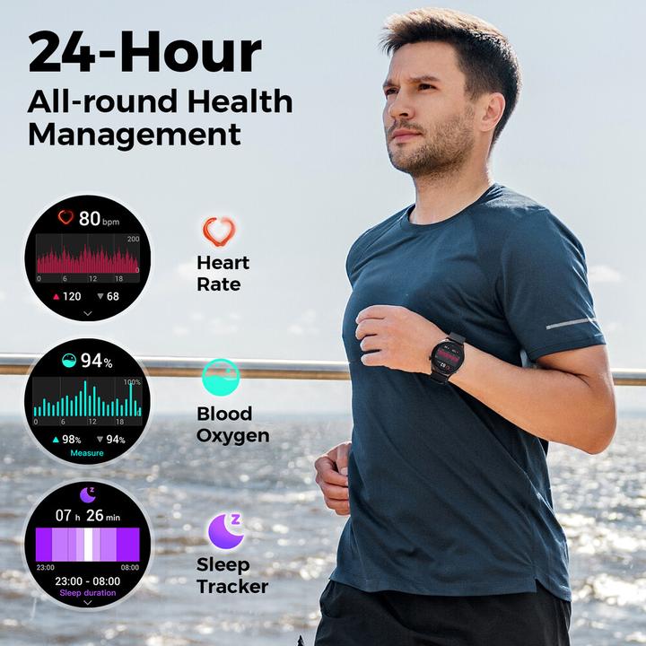 Actual product image Soundpeats Watch4 smartwatch (black)