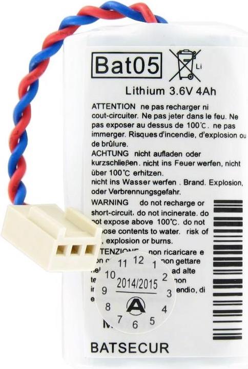 Image du produit AccuCell Batterie tampon pour système d'alarme BATLi05, BAT05 (1 pcs, 14500, 4000 mAh)
