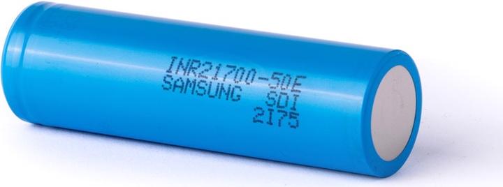 Actual product image Samsung Battery INR21700 50E max. 15A (1 pcs., 21700, 5000 mAh)