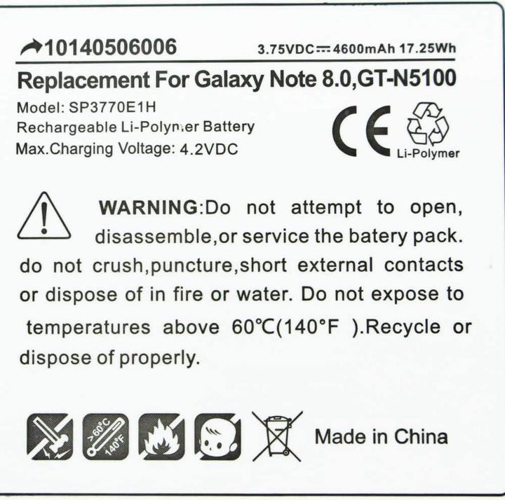 Produktbild Samsung Akku Galaxy Note 8.0 GT-N5100, GT-N5110