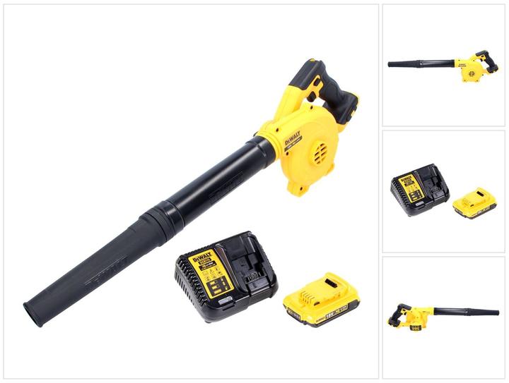 Actual product image DeWalt DCV 100 D1 18 V battery-powered blower / leaf blower + 1 x DCB 183 2 Ah battery + DCB 115 charger (Rechargeable battery operated, Leaf blower)
