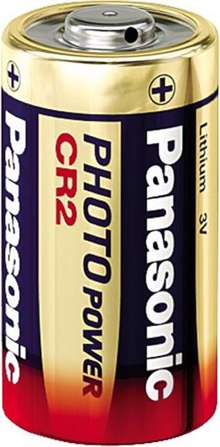 Actual product image Panasonic Batterie CR2, CR2EP, CR-2 Batterie 10er Pack (10 pcs., CR2, 850 mAh)