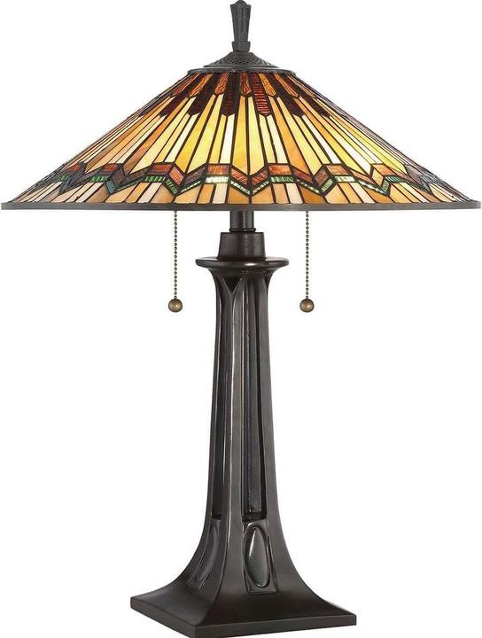 Image du produit Elstead Lighting Alcott lampe de table E27 double Valiant Bronze (E27)