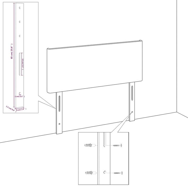 Actual product image VidaXL Eugene (183 x 23 x 88 cm)