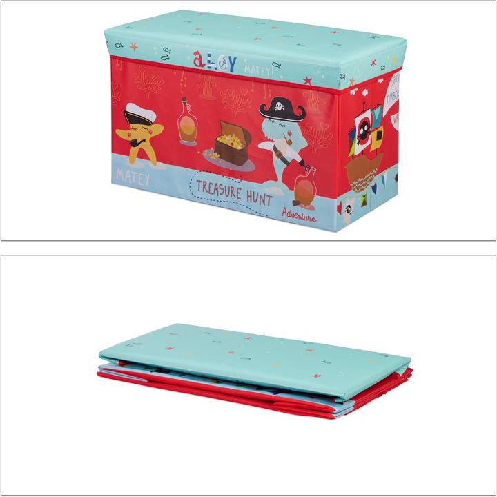 Actual product image Relaxdays Kids' Toy Box Ottoman