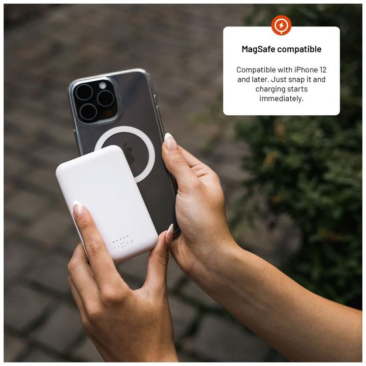 Actual product image Fixed MagZen Trådløs PD 20W Power Bank 6.000 mAh Hvid Powerbank - Hvid - 6000 mAh (6000 mAh, 20 W, 6000 Wh)
