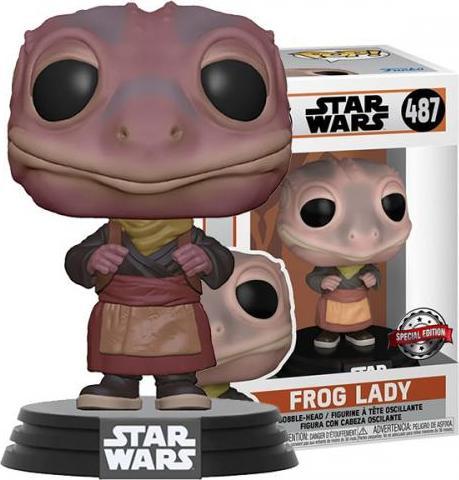 Actual product image Funko POP! Star Wars The Mandalorian Frog Lady (487) EXM