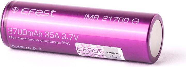Image du produit Efest Batterie IMR21700 - 30A maximum de sortie de courant (Flat Top) (1 pcs, 21700, 3700 mAh)