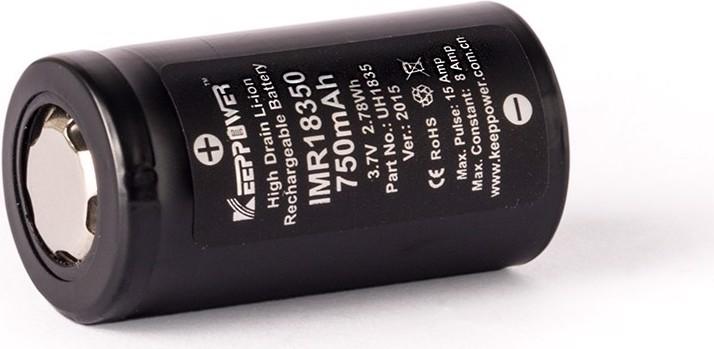 Immagine prodotto Keeppower Batteria IMR18350 (1 pz., 18350, 750 mAh)
