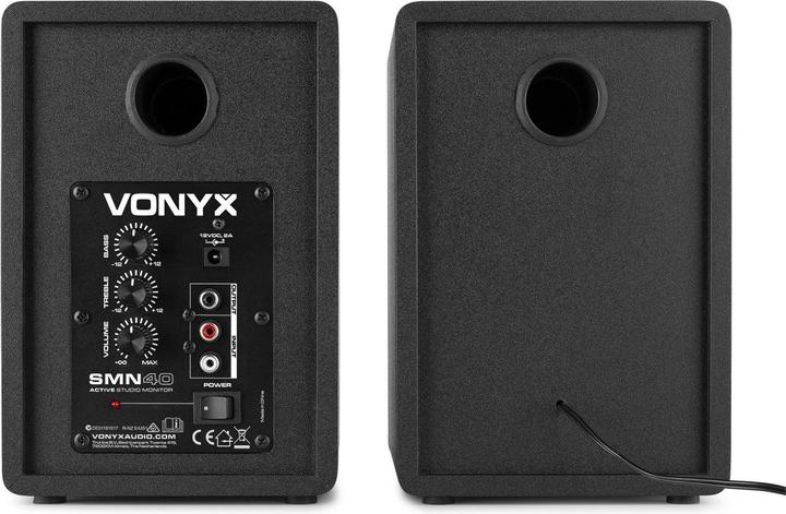 Image du produit Vonyx Moniteurs de studio SMN40B Paire Noir (Actif, Couples, 1x 100 W)