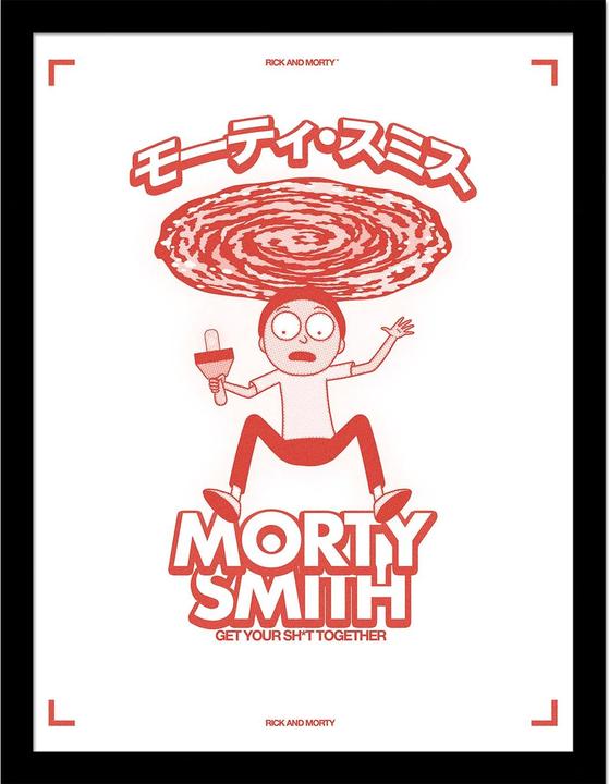 Actual product image Rick And Morty Get Your Sh*t Together Framed Print (40 x 30 cm)