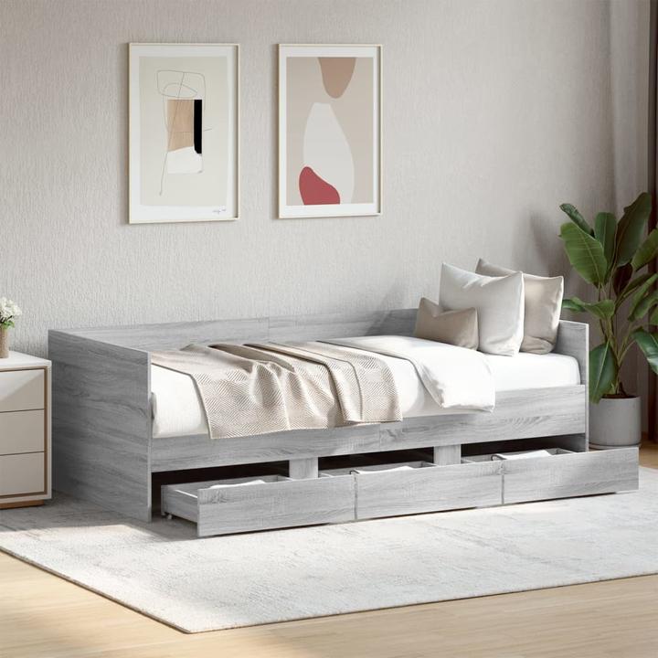 Image du produit VidaXL Lit de jour avec tiroirs (90 x 190 cm)