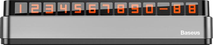 Actual product image Baseus Moonlight Box Series Temporary Parking Number Plate Dark gray