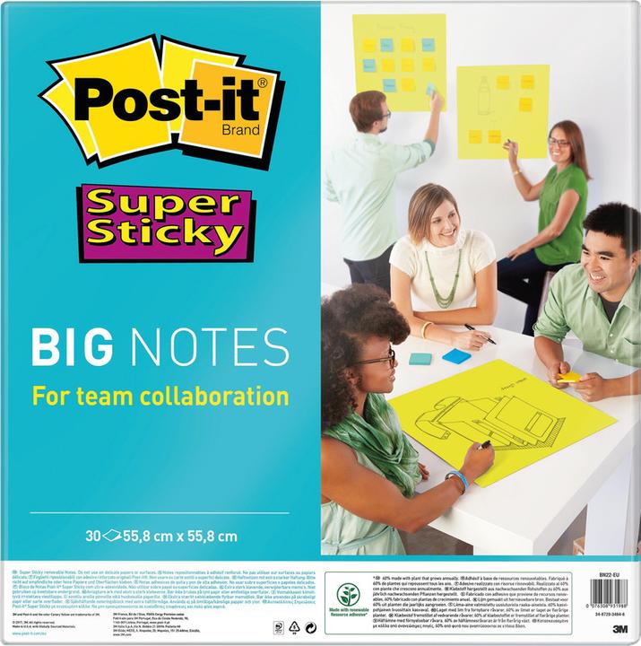 Image du produit Post-it Super Sticky Sticky Notes Big Notes (55.8 x 55.8 cm)