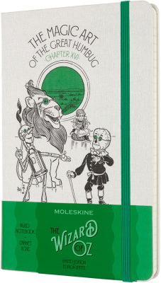 Produktbild Moleskine Notizbuch Zauberer Oz L/A5 851281 liniert,weiss,240 S. HC (A5, Liniert, Weicher Einband)