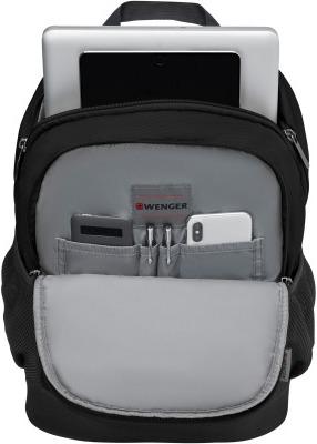 Actual product image Wenger Quadma Backpack 610202 20L black (22 l)