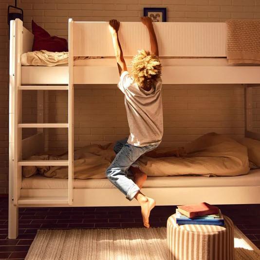 Immagine prodotto Flexa Letto a castello bianco con scanalature (90 x 200 cm)