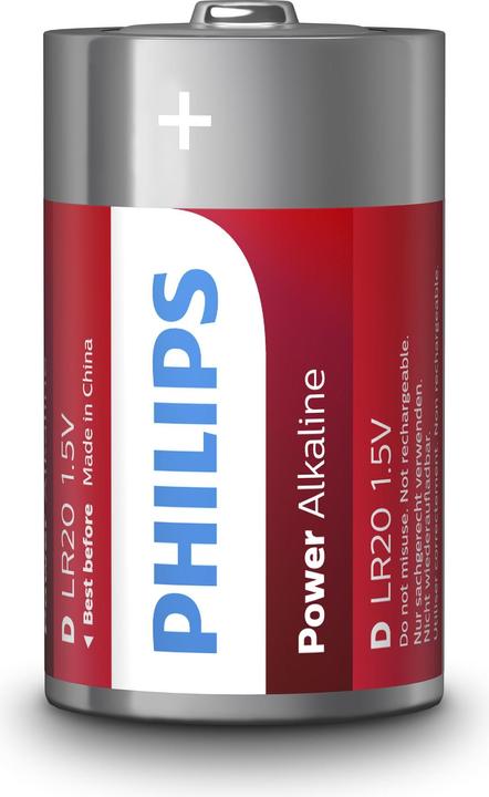 Produktbild Philips Power Alkaline (2 Stk., D)