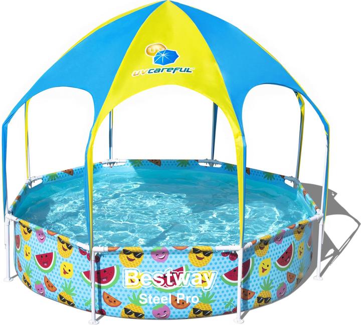 Actual product image Bestway Steel Pro Pool with UV sun protection