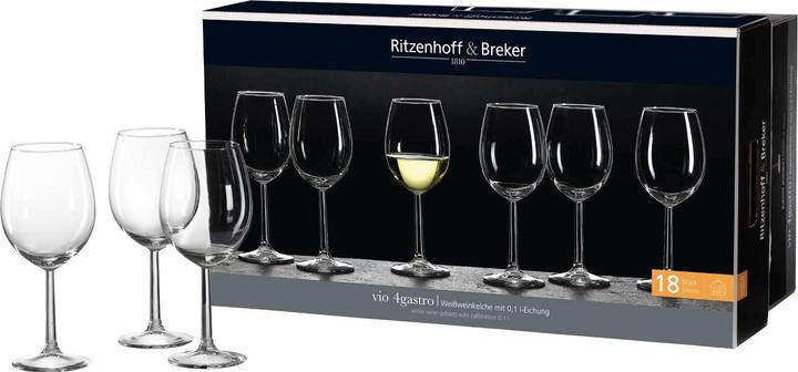 Produktbild Ritzenhoff & Breker Vio 4Gastro Weissweingläser (32 cl, 18 Gläser, Weissweingläser)