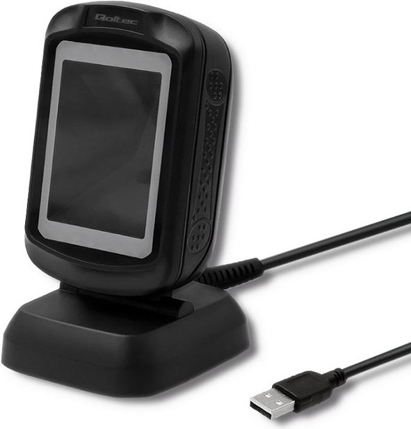 Produktbild Qoltec 50864 Barcodeleser Fester Barcodeleser 1D/2D LED (1D-Barcodes, 2D-Barcodes)