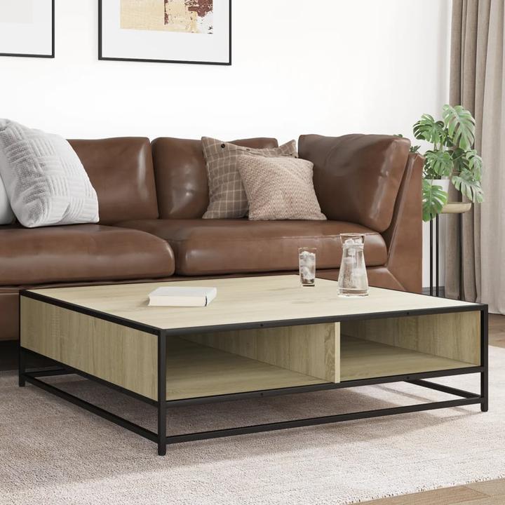 Actual product image VidaXL Coffee table Side table Coffee table Sofa table Tea table Sonoma oak (100 x 100 x 30 cm)