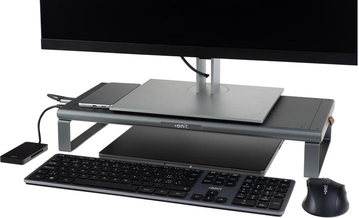 Produktbild Onit Monitorständer & Dockingstation PiuSpazio 49", 6 Ports