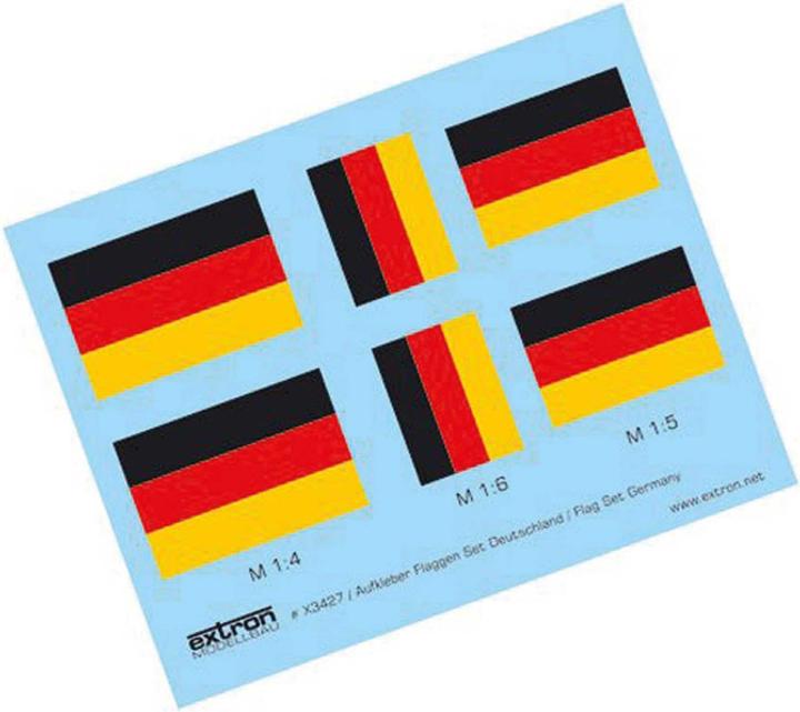 Actual product image Extron Modellbau Sticker Flag Set