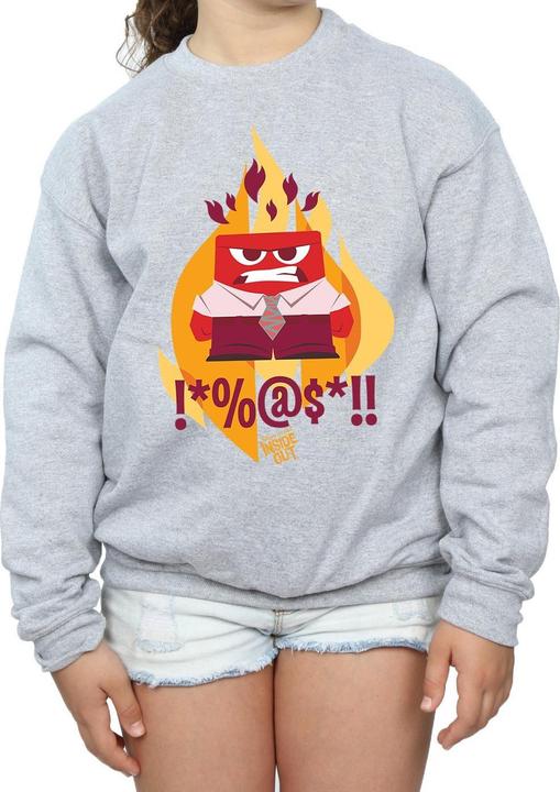 Actual product image Disney Girls Inside Out Fired Up Sweatshirt (140, 146)