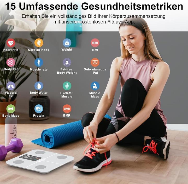 Produktbild Healthkeep Digitale Körperfettwaage (180 kg)