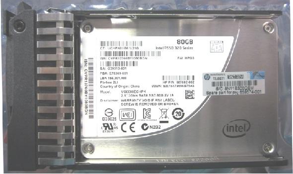 Immagine prodotto HPE 80Gb SATA 2.5 pollici (80 GB, 2.5")