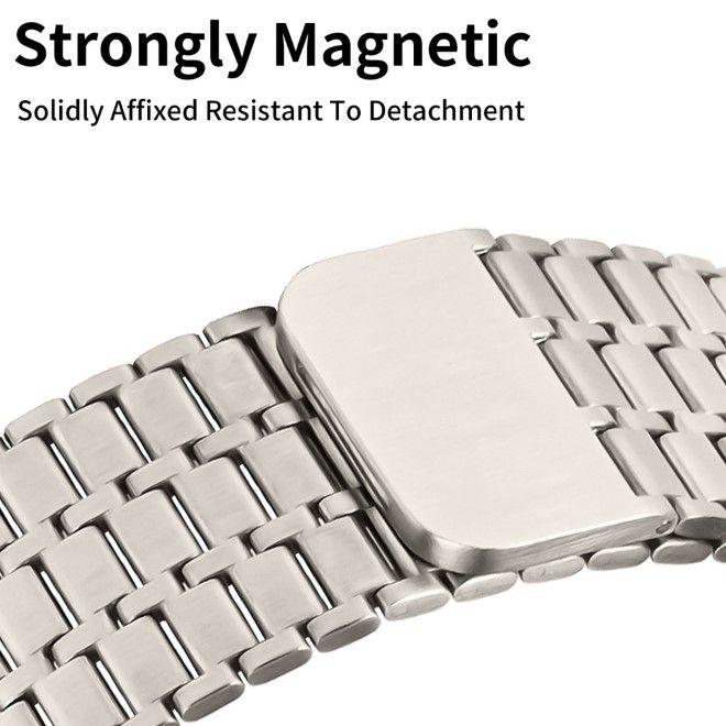 Produktbild MU Classic Stainless Steel Series Edelstahl Armband (42 mm, 44 mm, 45 mm, 24 mm, Edelstahl, Apple Watch Series 1, Apple Watch Series 2, Apple Watch Series 3, Apple Watch Series 4, Apple Watch Series 5, Apple Watch Series 6, Apple Watch Series 7, Apple Watch Series 8, Apple Watch Series 9, Apple Watch SE)