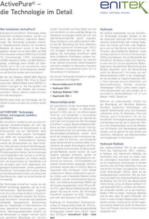 Actual product image ActivePure ENITEK Beyond Guardian Air – Mobiler Hochleistungs-Luftreiniger
