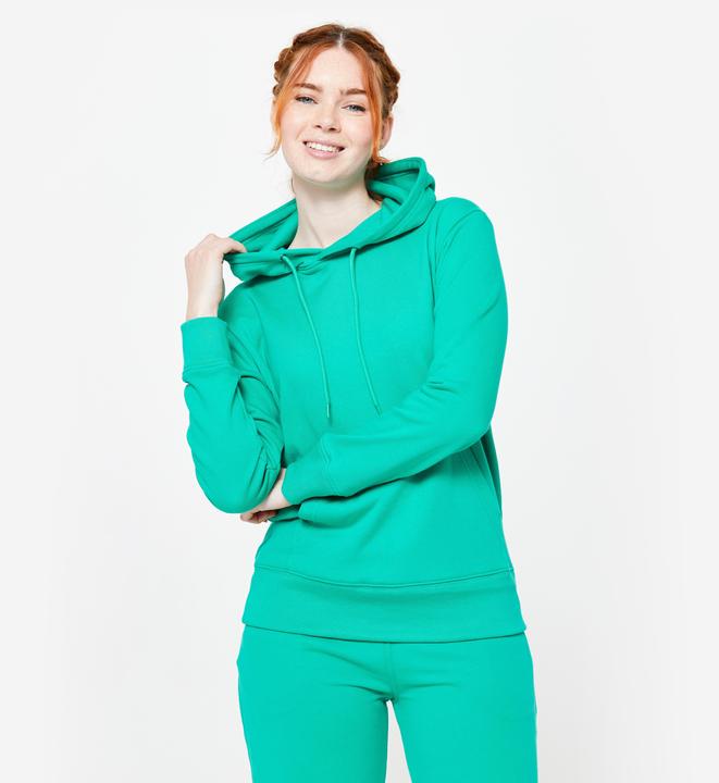 Image du produit Domyos Sweat à capuche femme Coton - vert (XS)